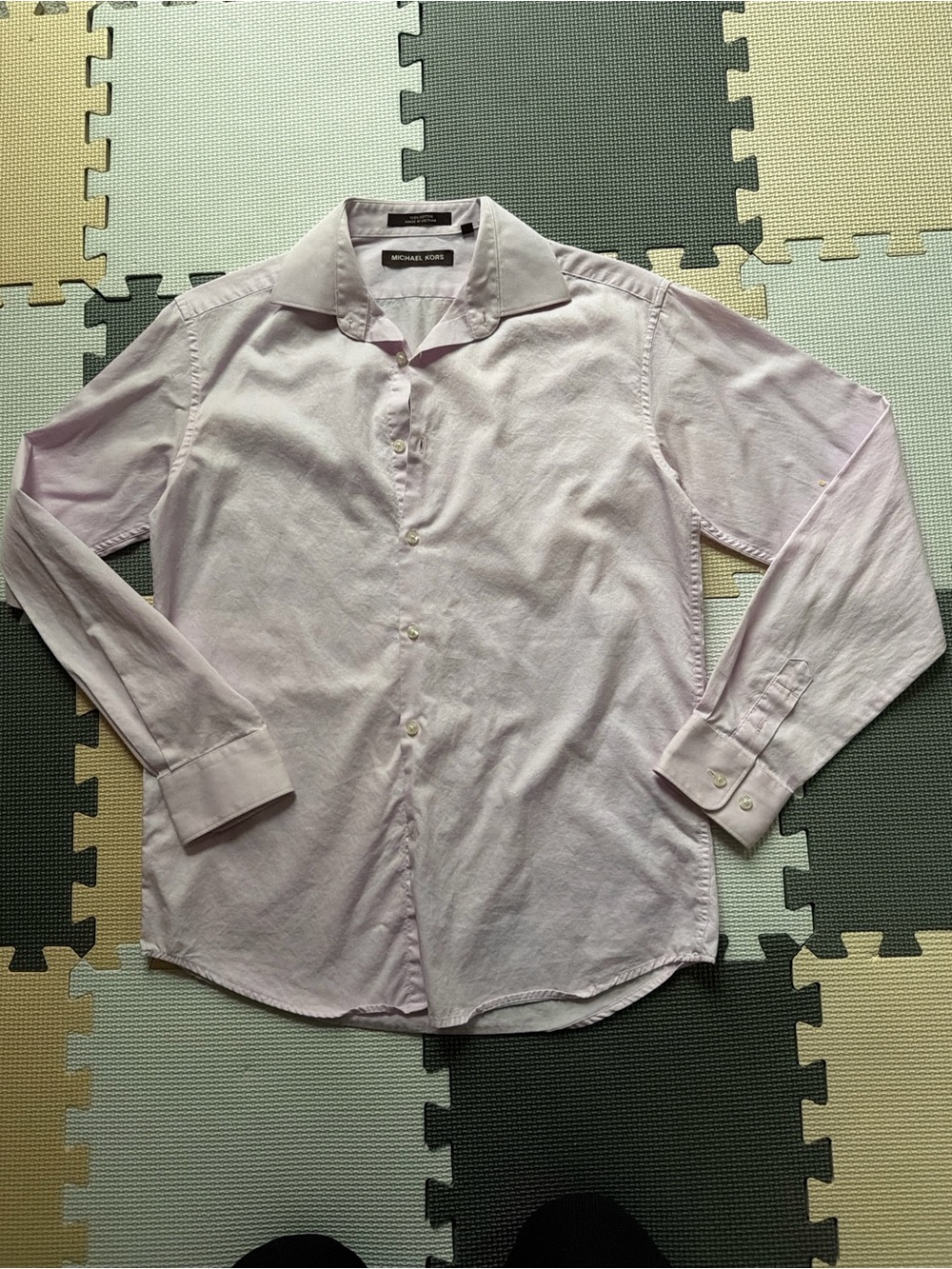 Michael Kors boys Pale Pink Button-Down Dress Shirt
